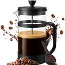 Utopia Kitchen 34 Ounce 1 Liter French Press Coffee Maker, Tea Maker, Travel Coffee Presses, Heat Resistant Thickened Borosilicate Coffee Pot for Camping Travel Gifts, Black Pack of 1