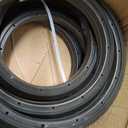 Wheelchair Rear Wheel Replacement Tire, 24 "X 1" Universal Flat-Free Polyurethane Tire,Equipped With Installation Tools, Wheelchair Accessories For All Brands(1 Pair) (Black)