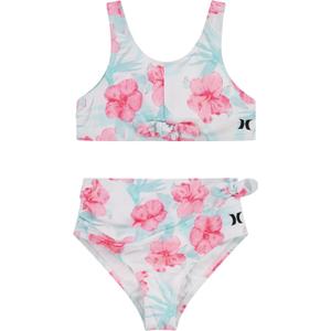 Hurley Girls' Girls' Bikini 2-piece Swim Suit (5, Marshmallow)