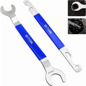 ZKTOOL Fan Clutch Wrench Set,32mm & 36mm Clutch Fan Tool Wrench,Water Pump Pulley Holder Removal Tool For BMW, Ford, GM, dodge,Chevrolet,jeep Fan Clutch Removal Kit,Water Pump Holder.