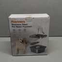 Cat Water Fountain Stainless Steel, 4L/135oz Cat Fountain, Automatic Dog Drinking Dispenser with Water Level Window, 10 Filters, Metal Pet Water Bowl Indoor, Quiet Pump, Easy Cleaning