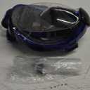 Greatever G2 Full Face Snorkel Mask with Latest Dry Top System,Foldable 180 Degree Panoramic View Snorkeling Mask with Camera Mount,Safe Breathing,Anti-Leak&Anti-Fog (Small/Medium, Dark blue)