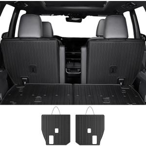 Kick Mats for Grand Highlander Accessories, 2nd Row All-Weather TPE Seat Back Covers Backrest Mats for 2025 2024 Grand Highlander Accessories (7 Seater Captain Chairs Only)