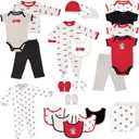 Luvable Friends Unisex Baby Layette Gift Cube (0-6 Months, Fire Truck)