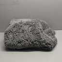 OLANLY Bathroom Rugs 70x46, Extra Soft Absorbent Chenille Bath Rugs, Rubber Backing Quick Dry, Machine Washable Bath Mats for Bathroom Floor, Tub and Shower, Home Decor Accessories, Grey