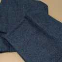 Hiasan Pack of 2 Decorative Textured Linen Throw Pillow Covers Soft Accent Solid Cushion Covers Boho Farmhouse Pillow Cases for Couch Sofa Bedroom Living Room Home Decor, 20 x 20 Inches, Navy Blue