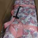 American Mahjong Set with Mat and Racks 166 Pink Tiles, 4 All-in-One Color Rack/Pushers, Chips & Dice, Pink Carrying Bag Complete Portable Mahjong Set for Beginners & Adults