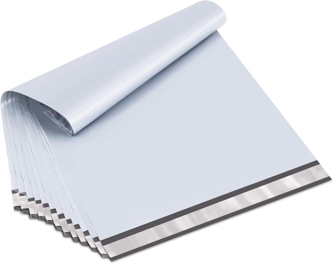UCGOU Large Poly Mailers 19x24 Inch White 50 Pack Extra Large Shipping Bags Strong Thick Mailing Envelopes Self Seal Adhesive Waterproof and Tear Proof Boutique Postal for Clothing Quilt and More (19x24 50PC)