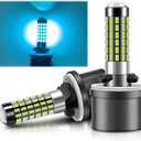 LUYED 880 LED Fog Light Bulb 8000K Ice Blue 300% Super Brighter 1:1 Mini Size 886 890 892 893 LED Bulb with Projector for Fog Lights,Pack of 2