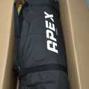 Apex Sports Volleyball Net Training  12' Wide, Portable Adjustable Height 7.4' to 8'  Includes Ground Stakes, Carry Bag  Indoor & Outdoor Use, Designed by Pro Athletes for Peak Performance