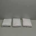 Fixwal 3 Pack White Table Cloths Rectangle 6FT, Tablecloths Rectangular Stretch Spandex Fitted Table Covers 6 ft for Parties, Trade Shows, Banquet, Weddings, Buffet, Graduation Decorations