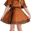 Capybara Kids Costume Set, Halloween Costume 3-Piece Outfit Cute Animal Dress-Up for Parties, and Playtime (Large, Brown)