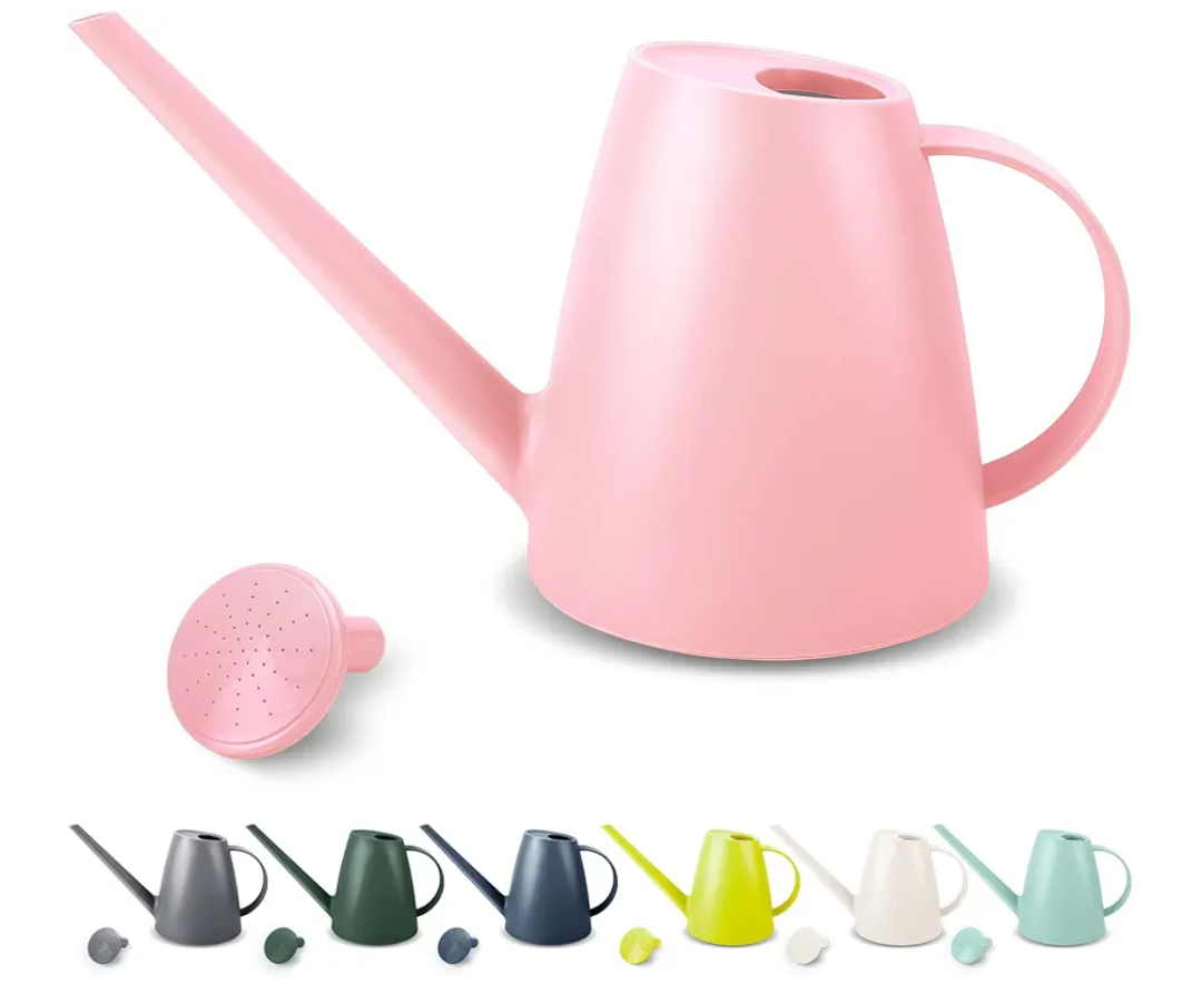 Watering Can for Indoor Plants, Small Watering Cans for House Plant Garden Flower, Long Spout Water Can for Outdoor Watering Plants 1. 8L 1/2 Gallon (Pink)