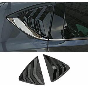 BOYUER for Mazda CX-5 CX5 2017-2025 Racing Style Rear Side Window Louvers, Sport Style Scoop Louvers Cover Blinds Cool Exterior Decoration(Carbon Fiber Black)