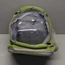 Cat Bubble Backpack,Breathable Cat Backpack Carrier Large Space Pet Travel Carrier for Kitty Small Dogs up to 15lbs,Transparent Cat Carrier for Hiking Camping Outdoor Travel (Green)