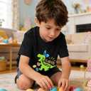 Boys Easter Shirts Kids Cotton Graphic Tees Casual T-Shirts 3-7 Years