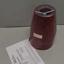 GO&SO Set of 6 Burgundy Faux Silk Fabric Mini Clip-on Lamp Shades, 4" Top x 6" Bottom x 5" Height, Suitable for Chandeliers, Wall Sconces, Table Lamps