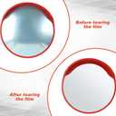 2 Pcs 30" Safety Convex Mirror Traffic Mirror Outdoor Indoor Driveway Street Corner Mirror Security Blind Spot Mirror for Road Garage Parking Lot Warehouse, Tear Off The Protective Film Before Use