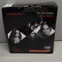 TREZORO Professional Hair Dryer, Ionic Ceramic Tourmaline Technology, 2000W Fast Quiet Drying, with Narrow & Wide Concentrator Nozzles, 3 Heat & 2 Speed Settings, Cool Shot Button, Red