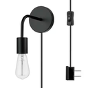 Globe Holden PlugIn Wall Sconce 2 In 1