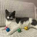 SPOT Sponge Soccer Ball Cat Toys - Interactive and Colorful Plush Toy, Fun for Cats and Kittens to Bat and Chase, Keep Cats Entertained - 1.5" Assorted 4- Pack