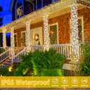 2 Pack 480 LED Solar String Lights for Outside, 170 FT Super Long Solar Chrismas Lights Outdoor with 8 Modes & Memory Function, Waterproof Twinkle Light for Xmas Tree Party Decorations (Warm White)