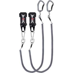 HERCULES M4 Fishing Lanyard, Fishing Pole Tether, Kayak Paddle Leash, Heavy Duty Retractable Coiled Lanyard for Fishing, Rods, Pliers, Boating, Paddles, Kayak (Paddle Leash (17.7" Plus))