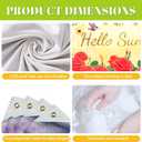 BlissYard Hello Sunshine Banner 71x43 Inches Red Rose Floral Spring Party Banner Spring Garden Yard Decor Butterfly Hummingbird Summer Decoration Banner Outdoor Photography Background