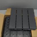 9 sq. ft Plastic Interlocking Deck Tiles, 9 Pack Patio Deck Tiles, 12"x12" Waterproof Outdoor Flooring All Weather Use, Patio Floor Decking for Porch Poolside Balcony Backyard, Grey