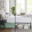 Nestl Sage Green Bed Skirt King Size - King Bed Skirt 14 Inch Drop - Brushed Microfiber Bed Skirts - Hotel Quality Pleated Bed Skirt - Shrinkage & Fade Resistant