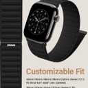 4 x Patented Magnetic Link Sport Band Compatible with Apple Watch Bands Men 44mm 45mm 46mm 49mm 42mm 41mm 40mm 38mm Women, Nylon Sport Loop Strap for iWatch Ultra 3 2 1 SE Series 11 10 9 8 7 6 5 4 3 2 1