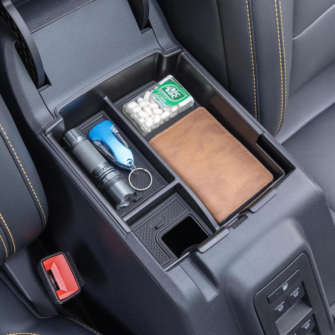 TOPINSTALL 2025 Upgraded Tray Compatible with Ford Bronco 2025 4-Door Automatic Transmission, Full Size Bronco Center Console Organizer Armrest Box Black (Not for 2-Door & Bronco Sport) TOPINSTALL 2025 Upgraded Tray Compatible with Ford Bronco 2025 4-Door Automatic Transmission, Full Size Bronco Center Console Organizer Armrest Box Black (Not for 2-Door & Bronco Sport)