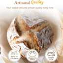 Banneton Bread Proofing Basket Set 9 Inch Round and 10 Inch Oval Sourdough Proofing Baske Bread Baking Supplies with Danish Whish Bowl Scraper Dough Scraper for Bread Making Baking Fermentation