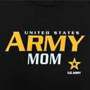 Armed Forces Gear Ladies US Army Mom Short-Sleeve T-Shirt - Official Licensed United States Army Shirts for Women (Black, XL)