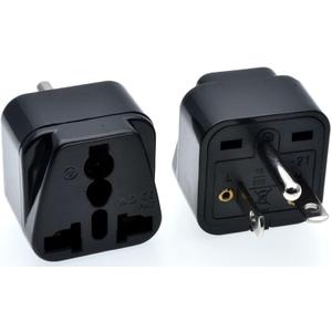 2 x Toptekits Black NEMA 6-20P Universal Plug Adapter110-250V 15A,Universal World to North American US NEMA 6-20P Electrical Plug Adapter Converter 2 x Toptekits Black NEMA 6-20P Universal Plug Adapter110-250V 15A,Universal World to North American US NEMA 6-20P Electrical Plug Adapter Converter