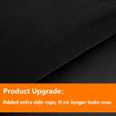 TAIMIT Queen Size Comforter Set - 7 Pieces, Bed in a Bag Bedding Sets with All Season Soft Quilted Warm Fluffy Reversible Comforter,Flat Sheet,Fitted Sheet,2 Pillow Shams,2 Pillowcases,Black