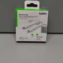 Belkin BoostCharge Nylon Braided USB C to Lightning Cable 6.6ft/2M - MFi Certified 18W Power Delivery iPhone Charger Cord - Apple Charger USB C Cable - Fast Charging for iPhone 14, iPhone 13 - White