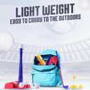 SMILESSKIDDO T-Ball Set and Golf Clubs for Kids 3-5 - 2 in 1 Tee Ball & Glof Playsets, Indoor & Outdoor Sports Toys | Gifts for Toddlers Age 1-3 2-4 3-5 4-6 5-8 Year Old Boys and Girls Kid