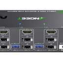 KVM Switch 3 Monitors 2 Computers 8K@60Hz 4K@144Hz, ANGEET HDMI and Displayport KVM Switch Triple Monitor for 2 Computer Share 3 Monitor and 4 USB3.0 Devices, with Wired Remote and Power Adapter