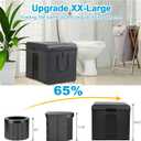 Portable Toilet Camping Toilets for Car Indoor Outdoor Commode Foldable Travel Potty for Camping,Tent,Hiking,Boating,Long Road Trips,Traffic jam,Home