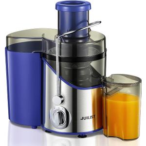 Juicer Machines, Juilist 3" Wide Mouth Juicer Extractor, for Vegetable and Fruit with 3-Speed Setting, 400W Motor, Easy to Clean, Blue