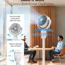 120 Super-Wide Oscillation,Powerful Airflow,5-Speed Adjustable,Home Pedestal Fan,High-Efficiency Cooling,Suitable for Indoor & Outdoor Use fgg