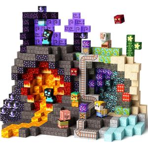 idoot 150PCS Magnetic Blocks Building Toys for Kids Ages 3+, STEM Sensory Toys Grotto Building Set, for Toddler Boys & Girls (0.8inch)