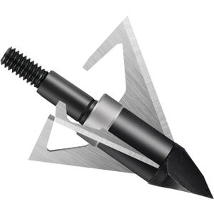 DEEPOWER Archery Broadheads 100 125 Grain 3 Blades Hunting Arrow Heads Arrow Tips Compatible with Crossbow and Compound Bow 1+1/2 inch Cut