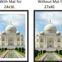 Abtgt 27x40 inch Poster Frame Set of 3, Display Pictures 24x36 with Mat or 27x40 without Mat, Poster Frames for Vertical & Horizontal Wall Hanging Display, Black