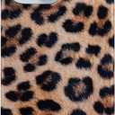 J.west Compatible with iPhone 15 Case, Phone Case iPhone 15, Soft Glossy Vintage Leopard Print Animal Design Shockproof Women Girl Protective Case Phone Cover for iPhone 15 6.1" Classic Cheetah