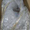 MyGift Modern Gold Tone Metal Wire Spiral Pizza Pan Pedestals, Tabletop Serving Platter Riser Stands, Food Dish Rests or Dessert Tray Display Racks, Set of 4