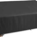 MR.COVER 3-Seater Outdoor Couch Cover, Patio Furniture Covers Waterproof, Fits up to 88W x 40D x 35H inches, with Air Vent and Handles, Black