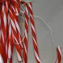 COOLWUFAN 24 Pack Chrismas Candy Cane Lights, 33'' Light Up Candy Cane Chrismas Decoration Outdoor Yard, Waterproof Xmas Outside Decor Pathway Lights