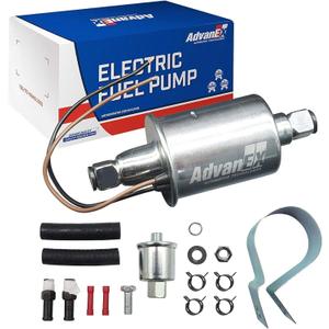 Universal Electric Fuel Pump 12V 2.5-4.5PSI Inline External 5/16 Inch Compatiable with Gas Diesel Marine Carburetor Marine E8016S